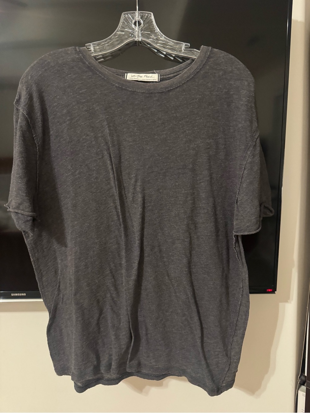 We The Free Short Sleeve Crewneck T-Shirt - Charcoal